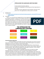 Module in Approaches For Language Arts Teaching