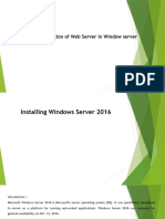 BLock-1 Introdiction of Webserver in Windows Server