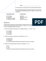 Ap Phys1 - Test Rotational Motion v1 - 2023 05 04