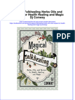 Textbook Magical Folkhealing Herbs Oils and Recipes For Health Healing and Magic DJ Conway Ebook All Chapter PDF