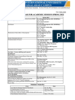 Academic Calander - S-2022 All Programs