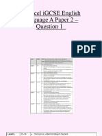 Edexcel iGCSE English Language A Paper 2 Q1