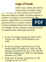 Law of Carriage of Goods