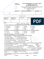 Thời gian làm bài 60 phút (không kể thời gian giao đề) Ngày thi: 20 tháng 03 năm 2023 Đề thi có: 04 trang