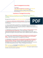 Scope of Management Accounting