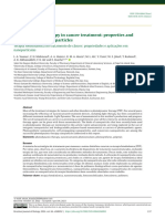 Photodynamic Therapy in Cancer Treatment: Properties and Applications in Nanoparticles