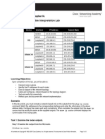 Manzano, Jan Christopher N. Lab 4.6.1: Routing Table Interpretation Lab