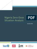 Nigeria Zero Dose Analysis Card (December 2023)