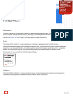 FortiSwitch 7.2 Exam Description
