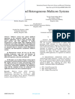 Homogeneous and Heterogeneous Multicore Systems