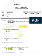 Primary 6 - Quiz 2 Sem-2 2023-2024