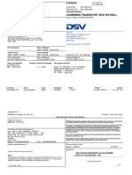 DSV SWB Sea Waybill - Kul9082068