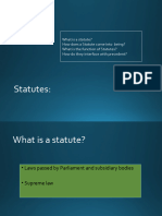 Sources of Law Statute