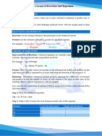 Chemical Reaction and Equation