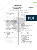 Indefinite Integration - Practice Sheet - 03 - Indefinite Integration Practice Sheet-3 Lakshya (JEE)