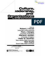 Culture Leadership and Organizations The