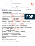 Steno English Paper Iti