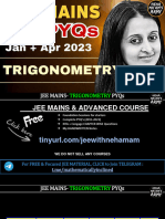 Trigonometry - JEE (Main) - 2024