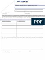 Character Reference Form