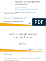 AWS Certified Database Specialty Slides v1.3