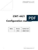 CWT4421 Configuration Manual (V1.0)