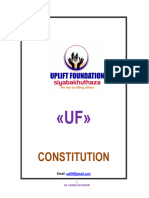 Constitution of The Uplift Foundation