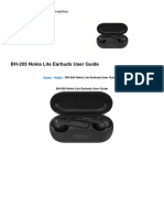 BH 205 Nokia Lite Earbuds Manual