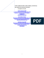 Impact of Community Crisis On Education in Journal