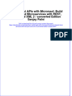 Pro Restful Apis With Micronaut: Build Java-Based Microservices With Rest, Json, and XML 2 / Converted Edition Sanjay Patni