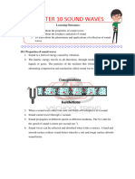 Chapter 10 Sound Waves: Learning Outcomes