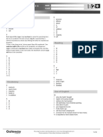 GATEWAY B2PLUS Review Test 2 Answer Key Higher