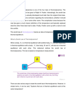 0, 1 y 2 Laws of Thermodynamics