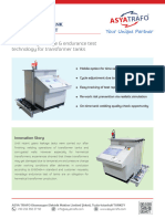 Transformer Tank Fatigue Test Unit