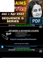 Sequence & Series - All JEE 2023 PYQs