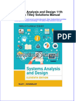 Full Systems Analysis and Design 11Th Edition Tilley Solutions Manual Online PDF All Chapter