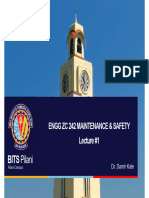 Maintenance and Safety ENGGZC242 Lecture 1 To 7 Consolidated