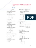 Cambridge Methods 1/2 - Chapter 18 Applications of Differentiation of Polynomials