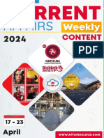 Current Affairs Weekly Content PDF April 2024 3rd Week by AffairsCloud 1