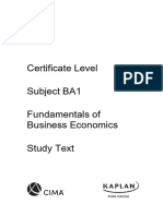 Look Inside Study Text 2020 Ba1 Fundamentals of Business Economics