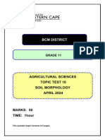 BCM Agric GR 11 Weekly Test 10