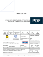 Work Method Statement For Repair Crude Oil Storage Tank Foundation 220-Tk-2a2b