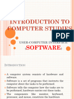 User Computer Interface SOFTWARE