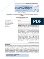 A Retrospective Study of Fetomaternal Outcome in Hiv Positive Pregnant Women