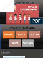 Types of Entrepreneurs and Characteristics