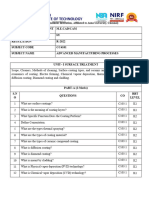 CC4101 - Advanced Manufacturing Process