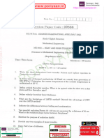 CME340 CAD/CAM Reg 2021 April MAy 2022 Question Paper