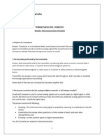 Assignment - Telecommunication Principles