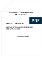 Computer Skills N Applications