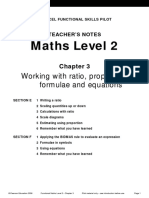 Maths Level 2 - Chapter 3 Teacher Notes