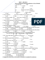 Test 1 - Ôn Thi 10